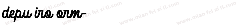 depu iro orm字体转换